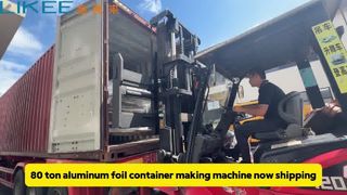 80ton aluminum foil container making machine now shipping
