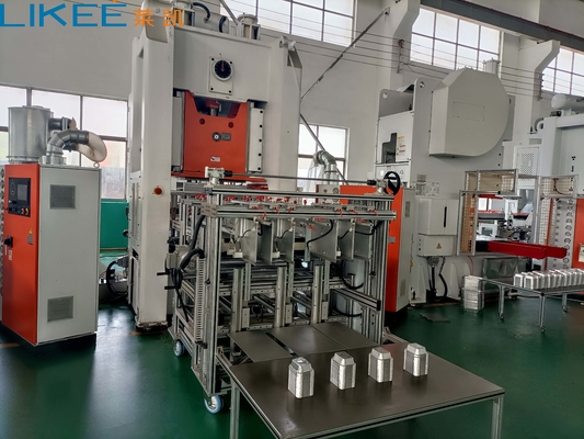 Купить Линия производства контейнеров из алюминиевой фольги Mitsubishi PLC LK-T130 online manufacture