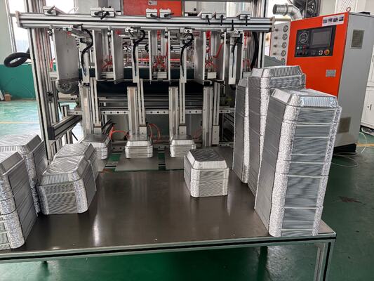 Купить LK-T80 Круглая форма 8011 Алюминиевая фольга Контейнер для пищи Серебряная машина для изготовления цвета online manufacture