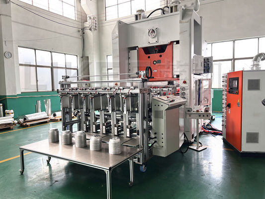 Алюминиевая фольга контейнерная машина 7 дюймов круглый одноразовый бан с крышкой